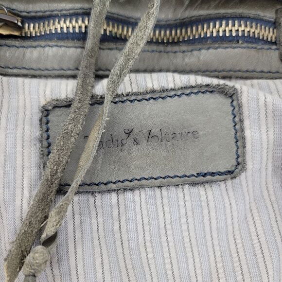 Zadig and Voltaire slouchy leather cargo bag - Picture 13 of 13